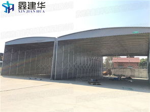 工廠大型推拉倉(cāng)庫(kù)雨棚與移動(dòng)伸縮篷 一站式解決方案